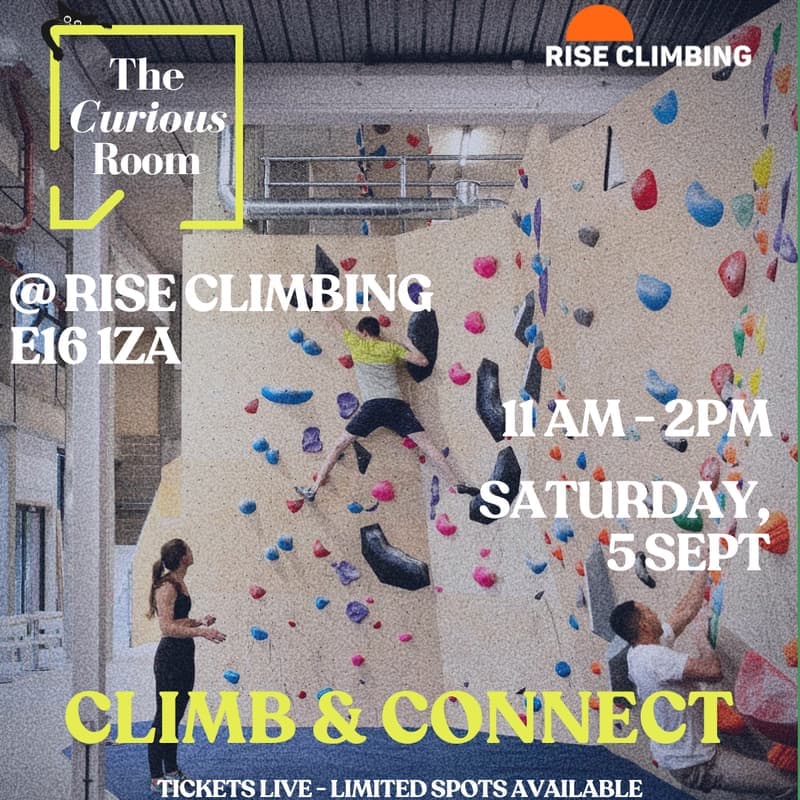 Climb & Connect: The Curious Room x Rise Climbing